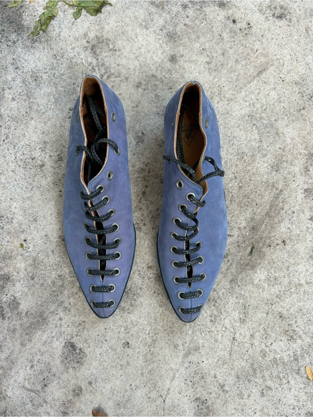 John Fluevog Power Up Engaging Braided Lace up shoe, size 7.5