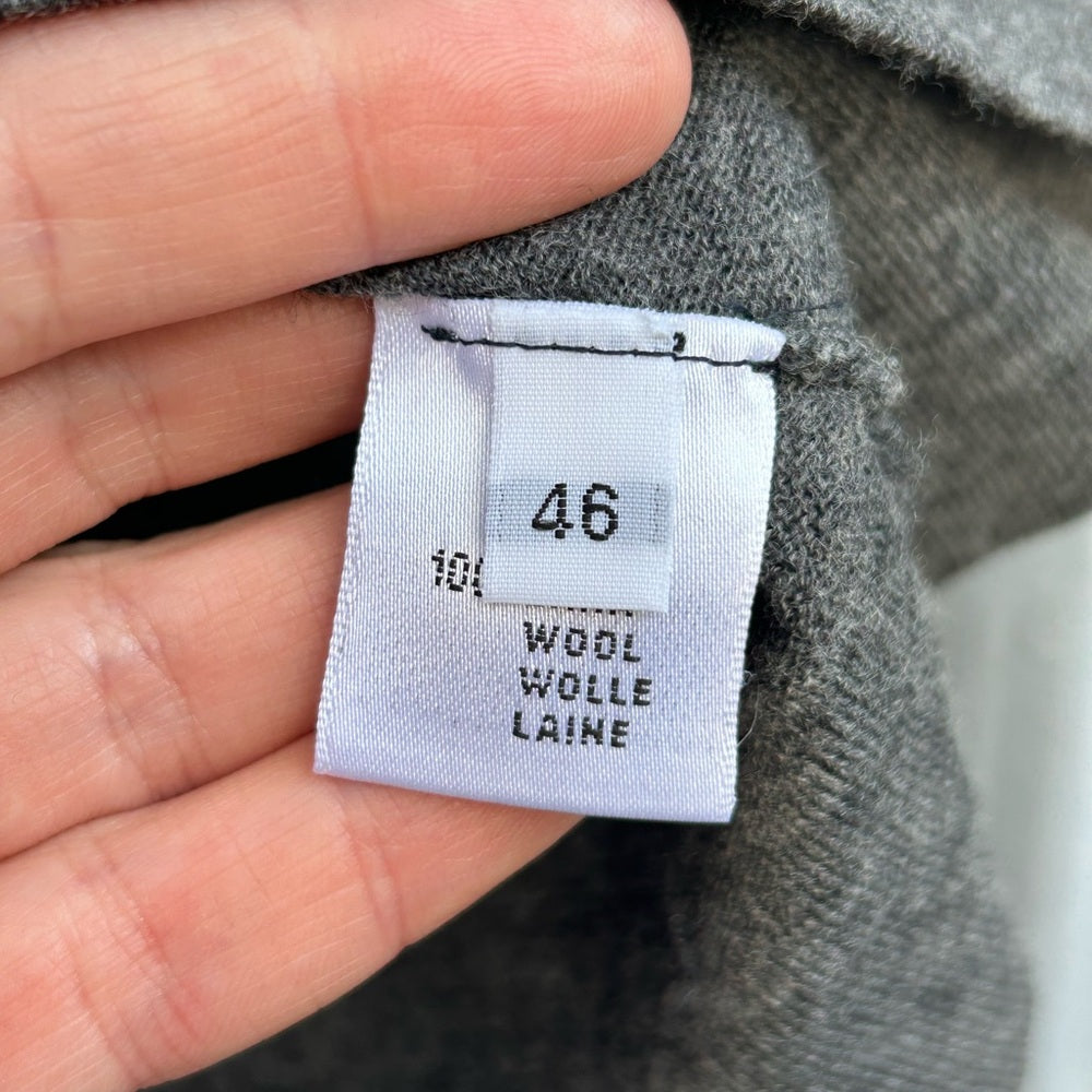 Cruciani Grey Wool Crewneck sweater, size 46 (US 8)