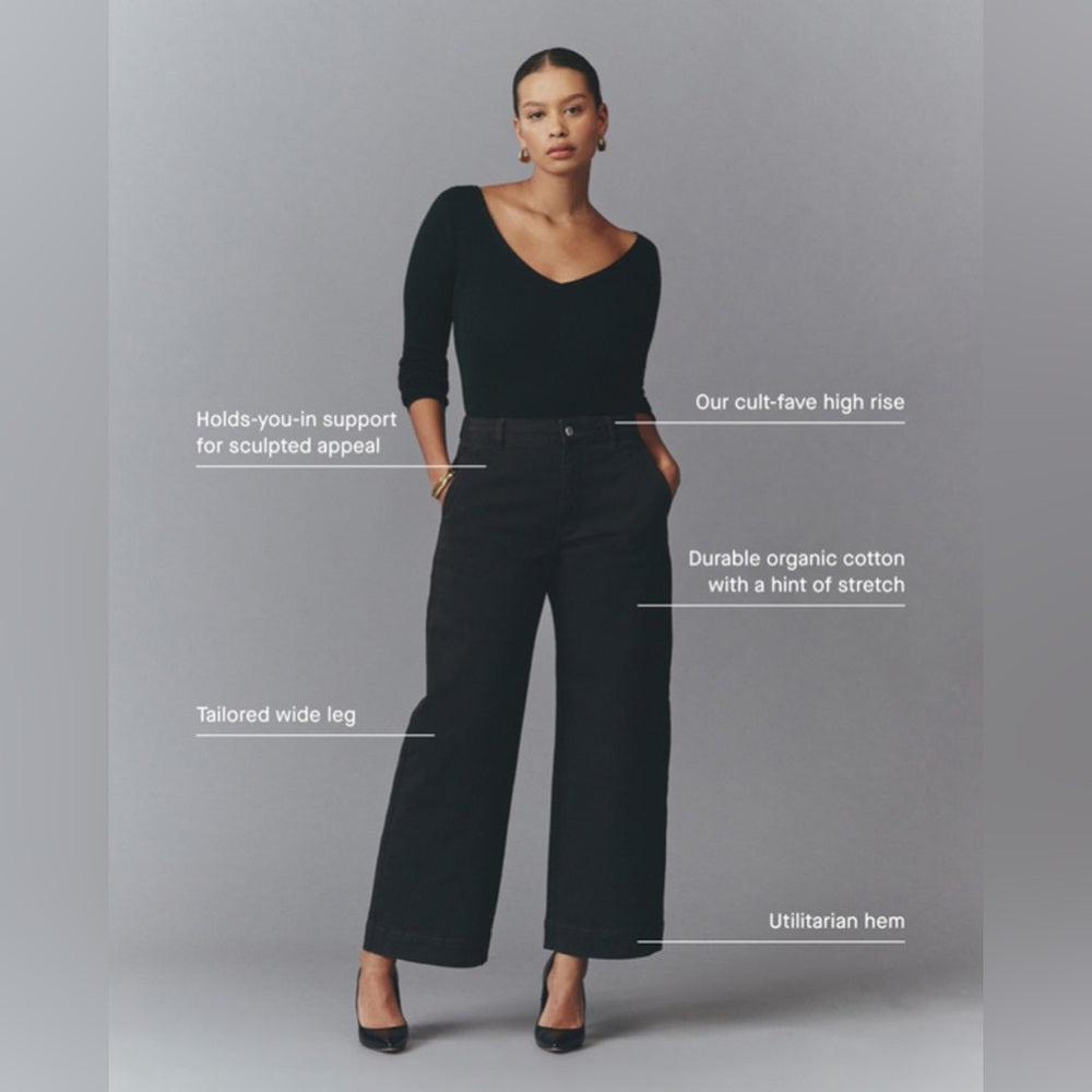 Everlane The Utility Wide-Leg Pant, Size 0