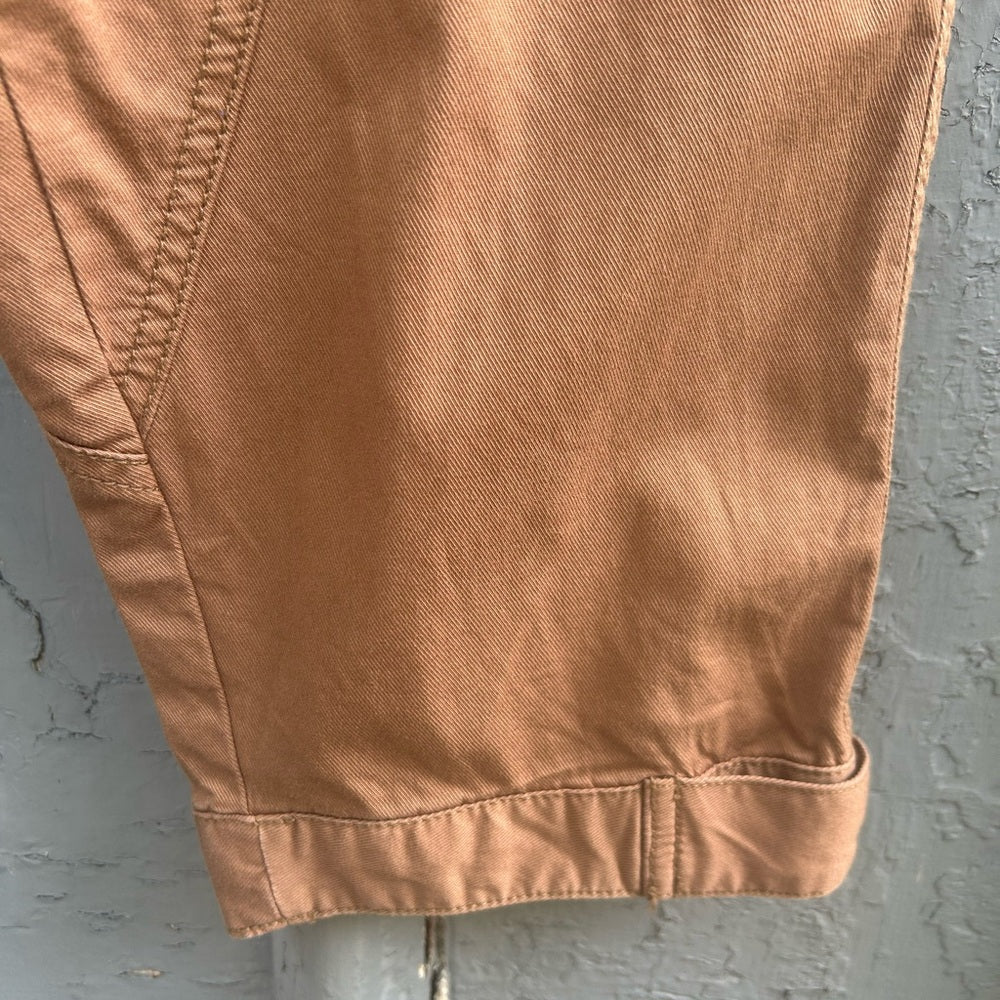 By Anthropologie Ellie Embroidered Utility Pants, size 8
