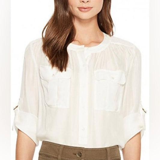 Trina Turk Cream blouse, size xs
