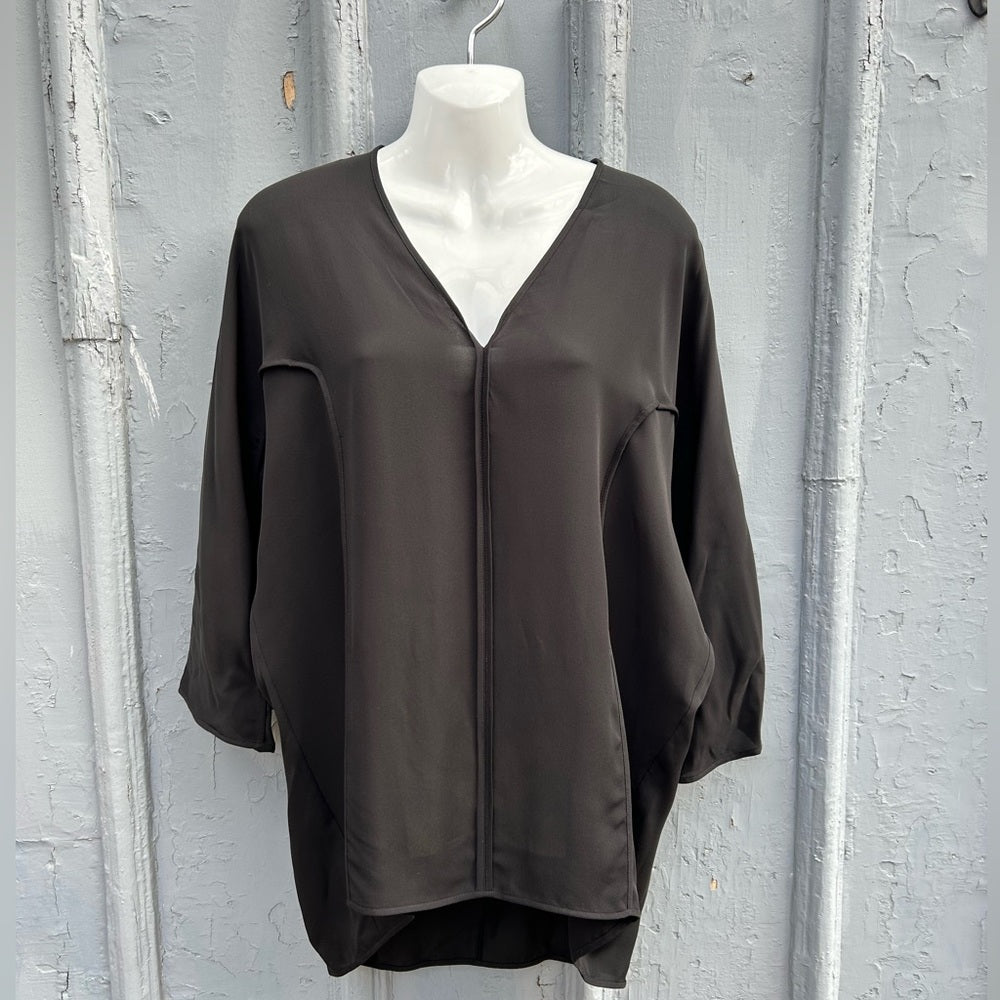 Halston Heritage Silk long sleeve dolman top, size small