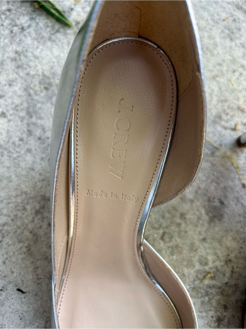 J. Crew Valentina Metallic Silver pumps, BNIB, size 7.5