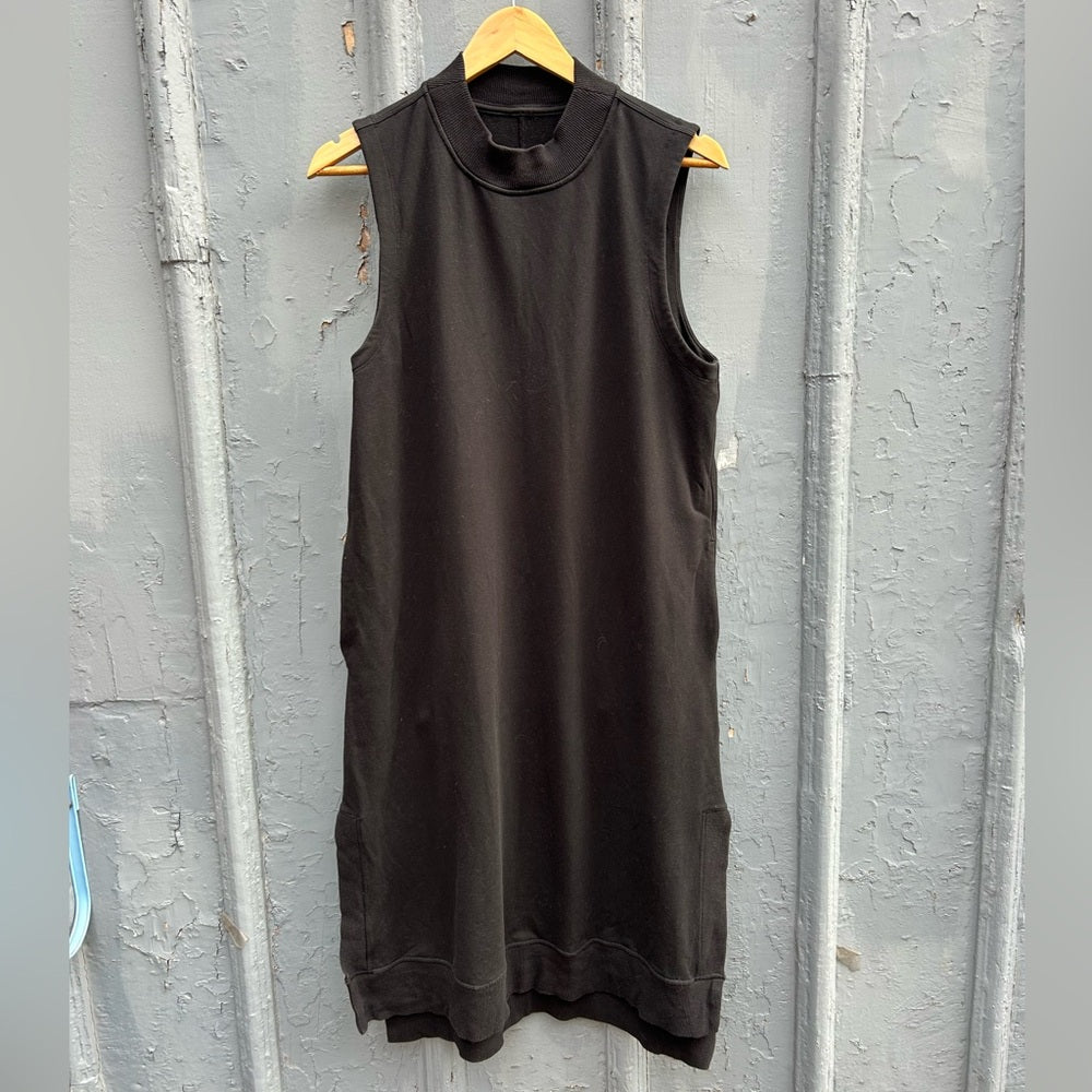 Lululemon Black Sleeveless French Terry Dress, size 8