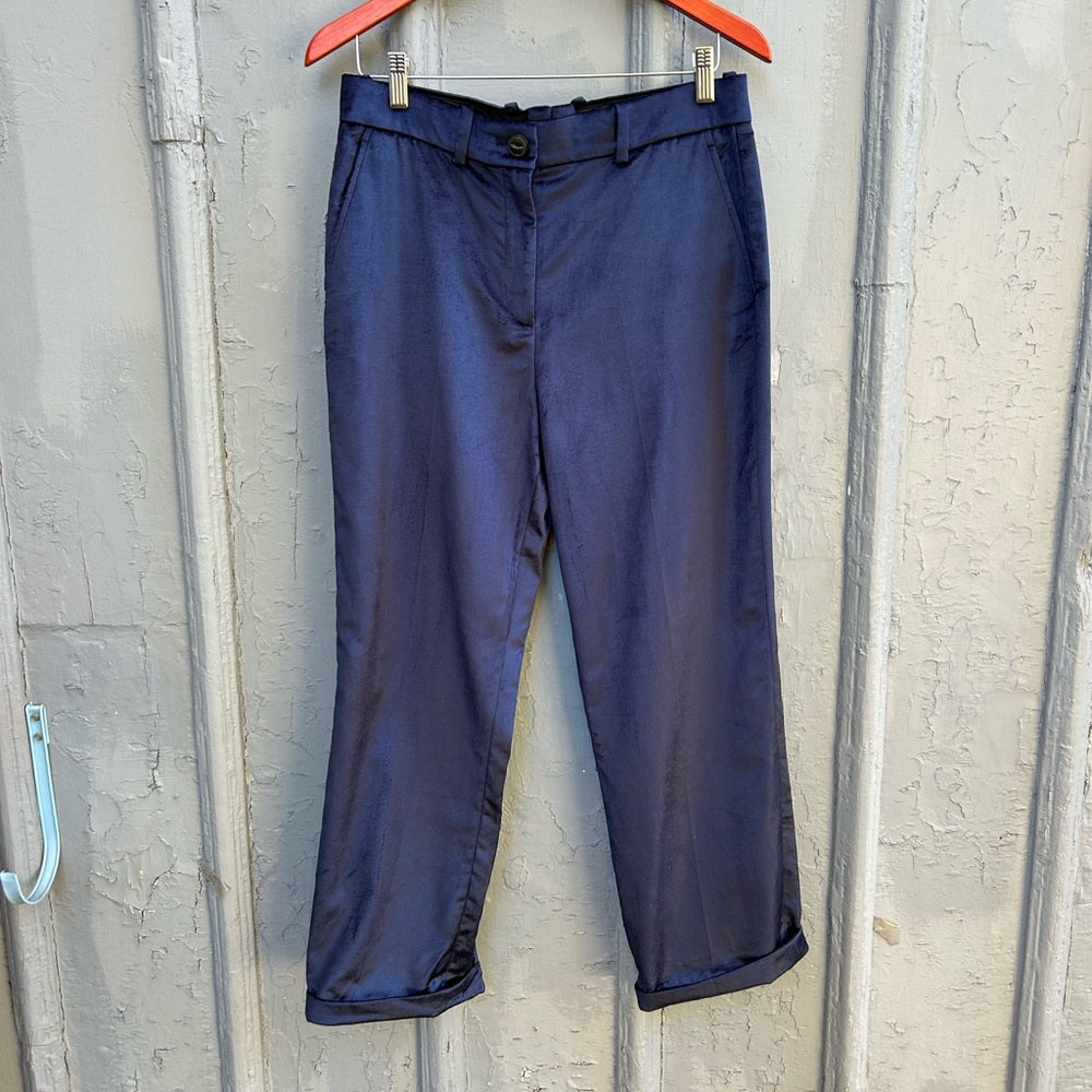 rag & bone navy velvet pants, size 6