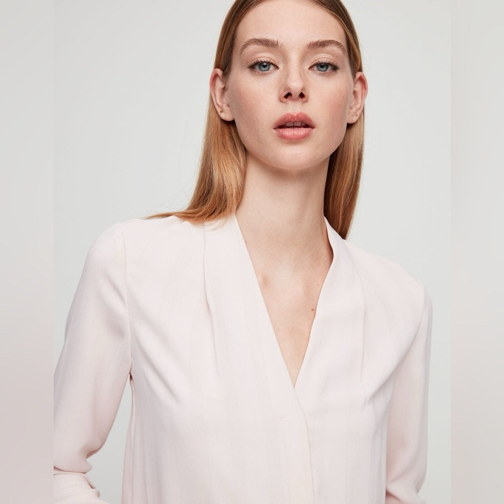 Babaton Cream Akira Power Blouse, size M