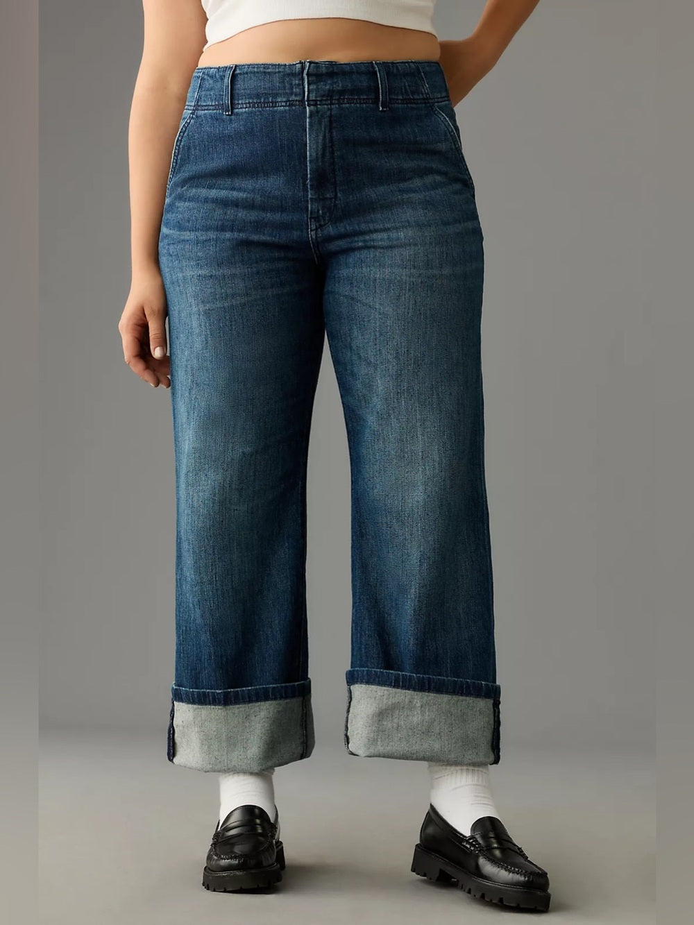 Pilcro Relaxed Mid-Rise Jeans, size 16