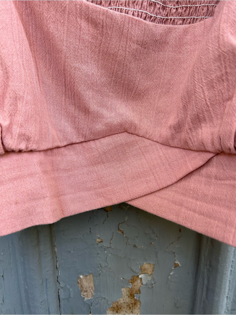 Baliln Kiana Linen Crop Top, size XXL