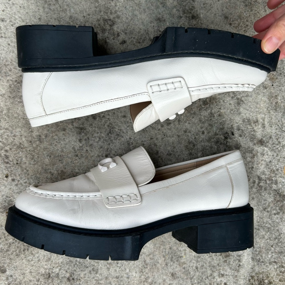 Coach Leah Lug Sole Loafer, BNWOB, size 7.5