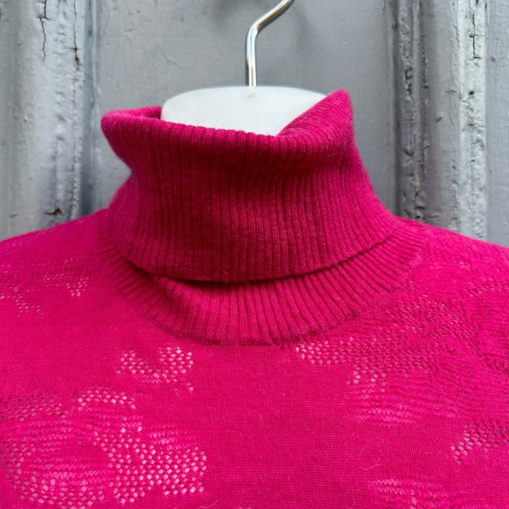 KENZO Paris Pink Turtleneck Sweater, size L