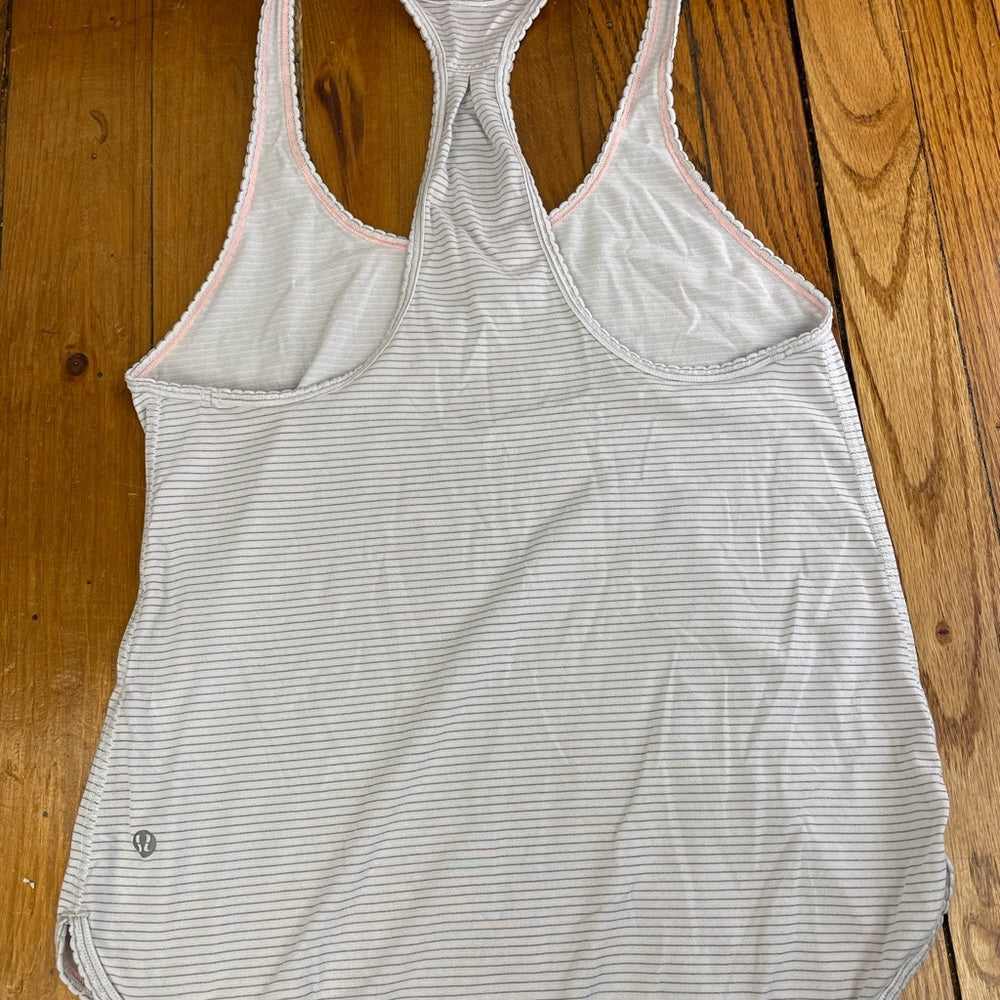 Lululemon 105 F Singlet, Pink & Grey, size 4