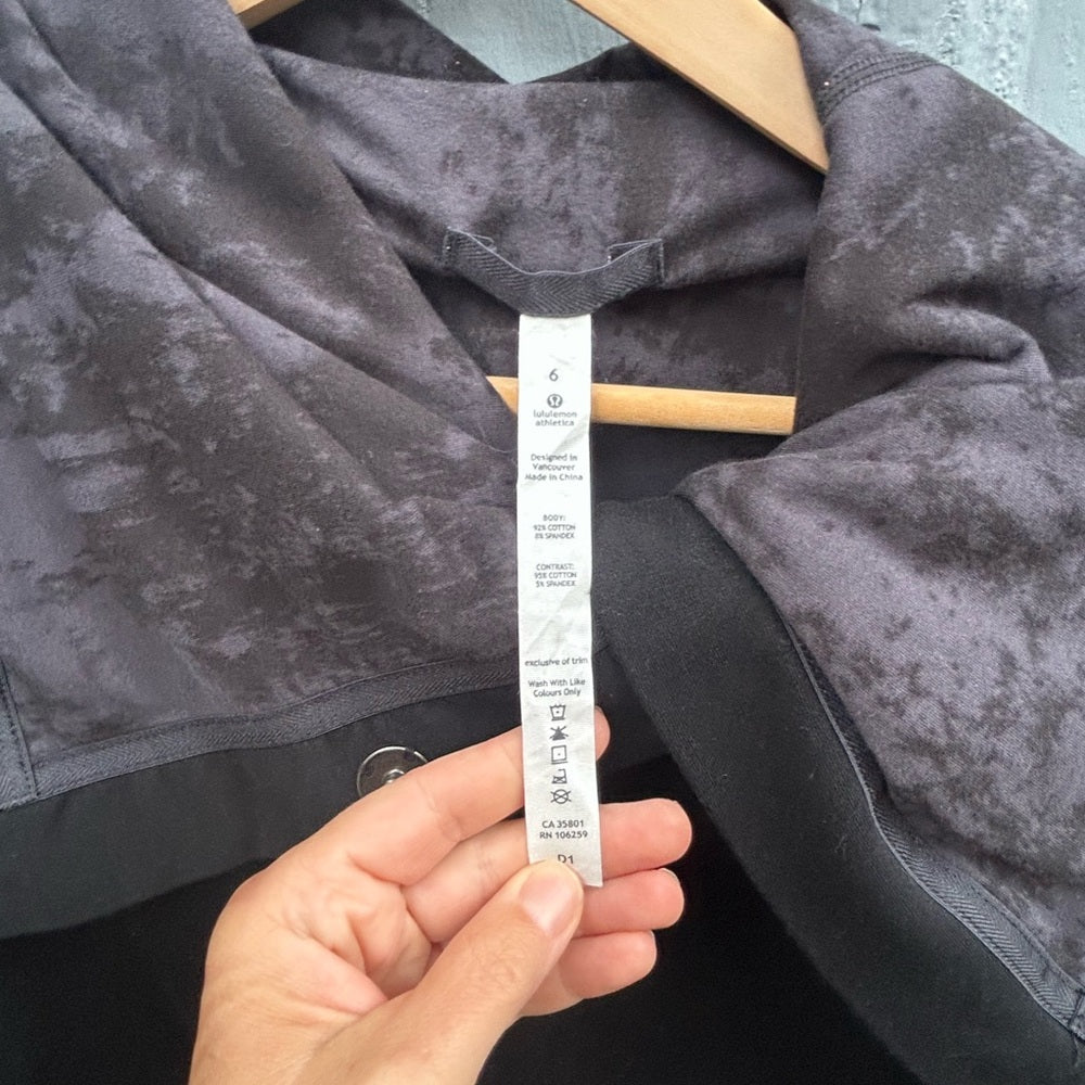 Lululemon Black Savasana Wrap Sweater, BNWT, size 6