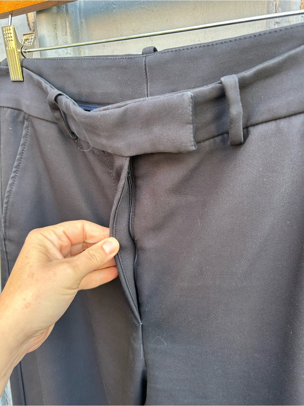 Massimo Dutti Navy Trousers, size 8