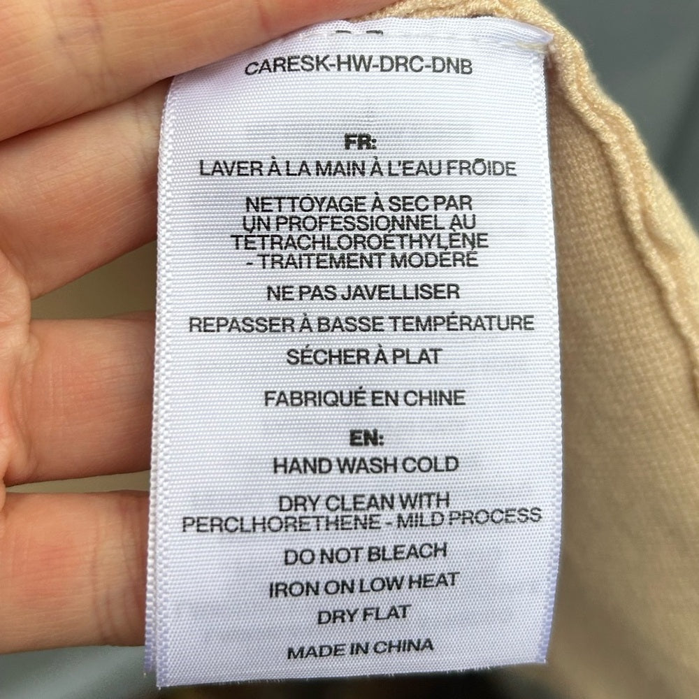 Soia & Kyo Cream Aster Long Wrap Front Cardigan, size M