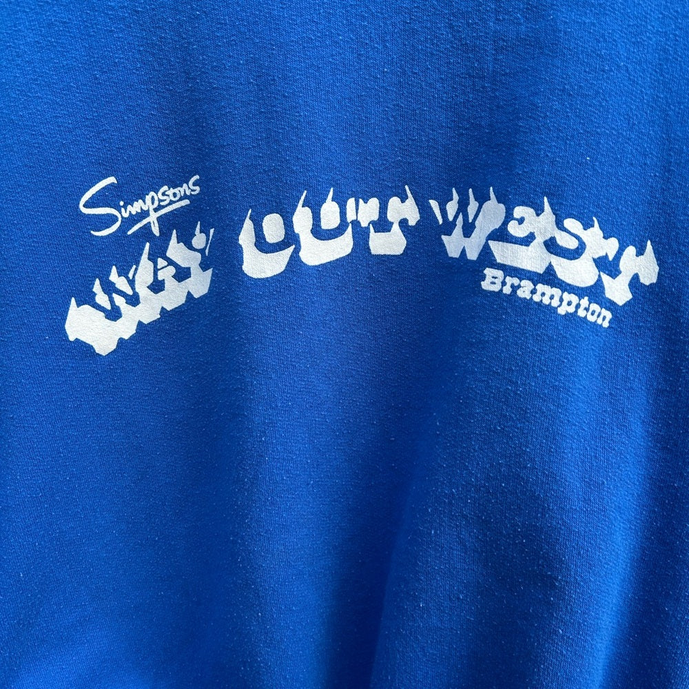 Vintage Simpsons Brampton Wild West Sweatshirt, size XL