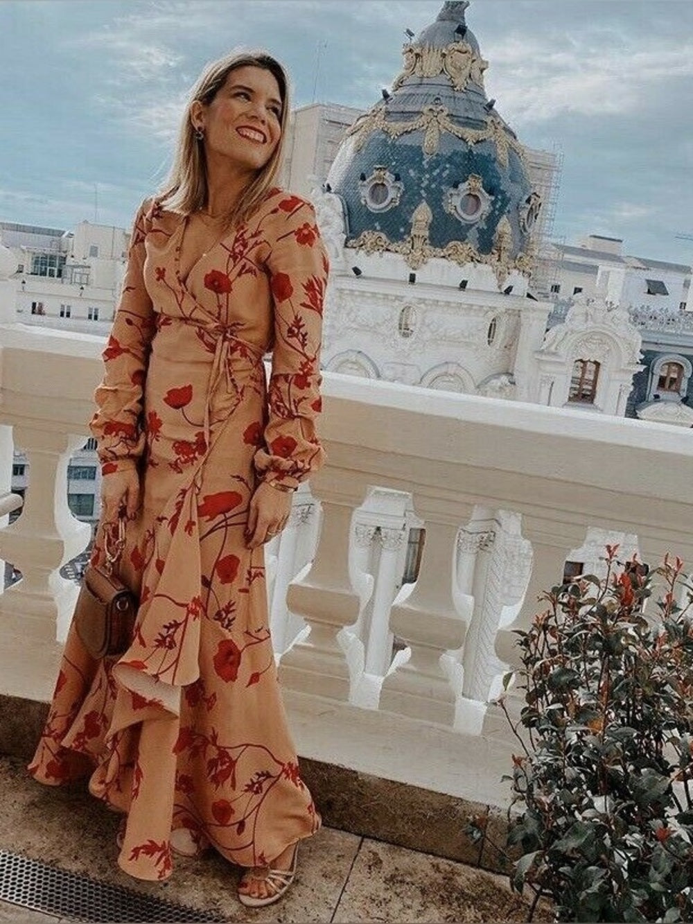 Johanna Ortiz x H&M Floral Wrap Maxi, Small