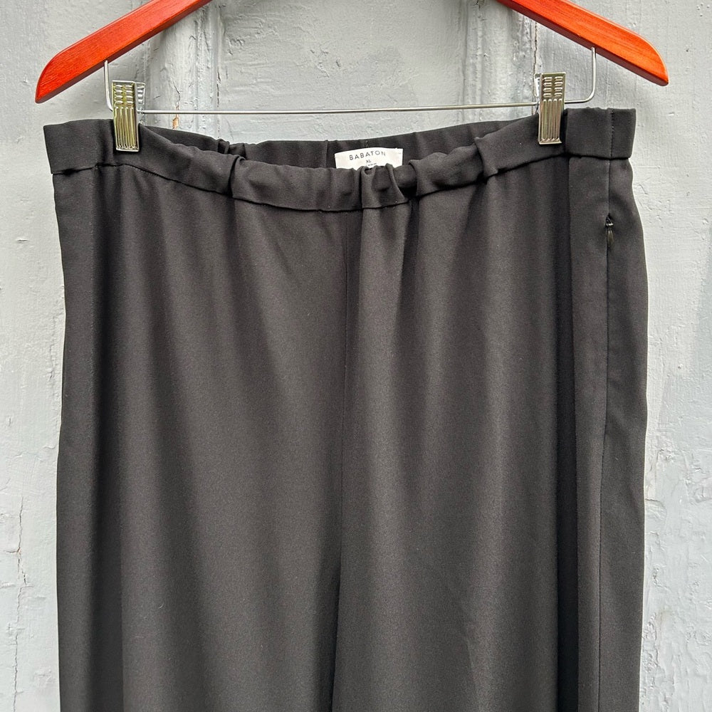 Babaton Black Crepe Serif Pant, size XL