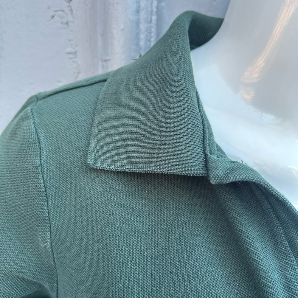 Burberry Green 3/4 Sleeve Polo, size M (fits small),
