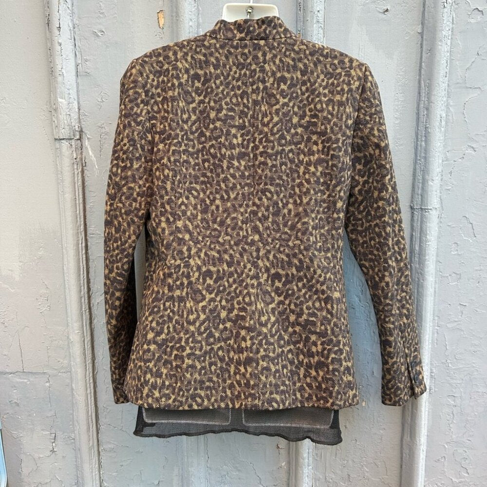 Sandwich Leopard Blazer, size 40 (approx 8)