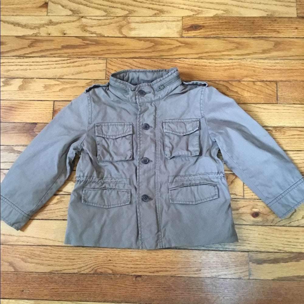 Bonpoint light khaki field jacket, size 4T