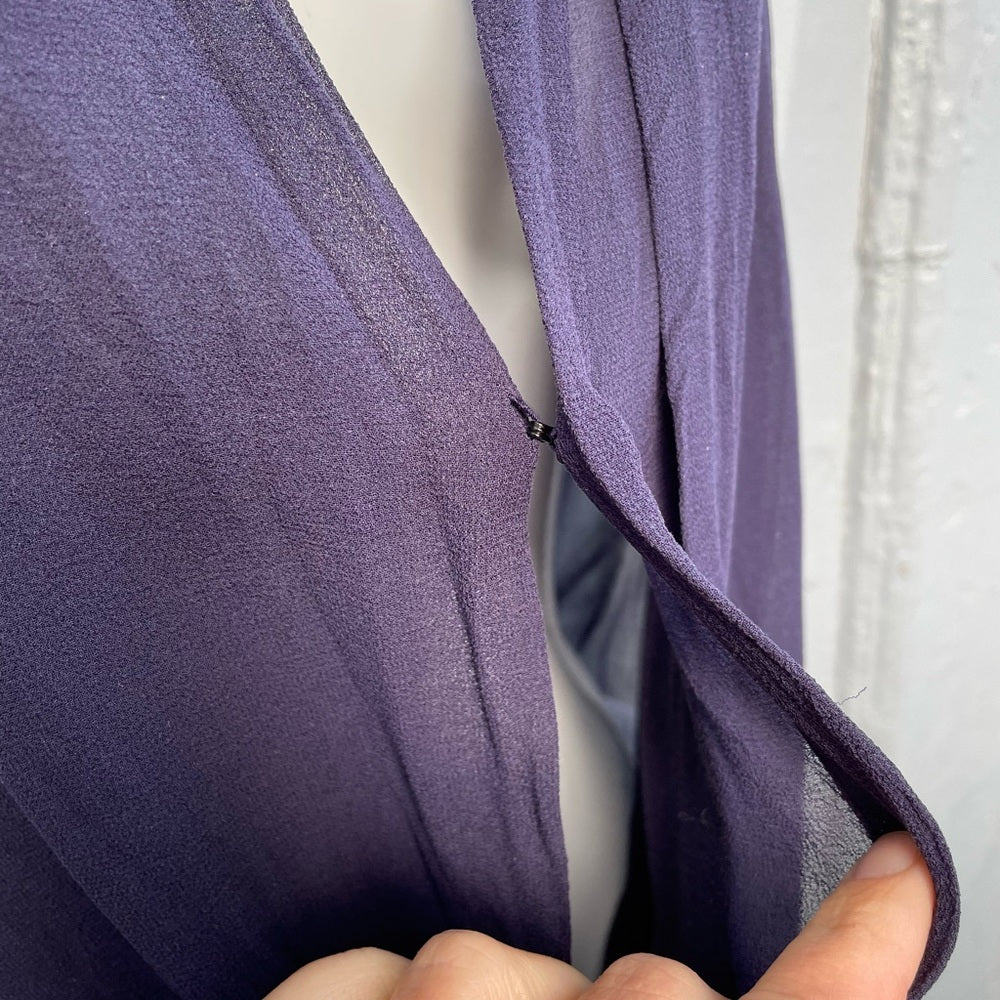 Aritzia Babaton Harper Silk Sleeveless Wrap Blouse, Small