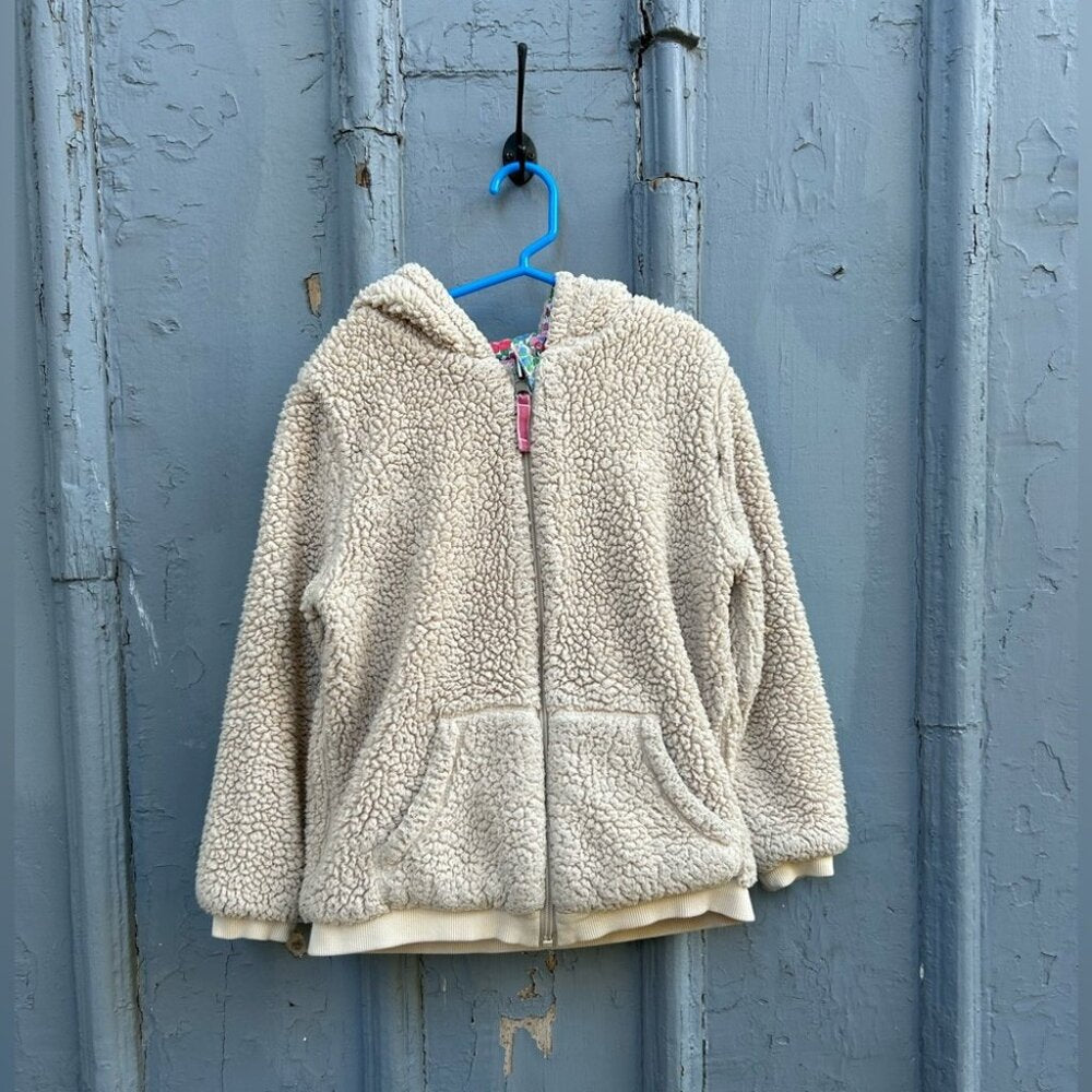 Boden Cosy Borg Reversible Hoodie, size 8