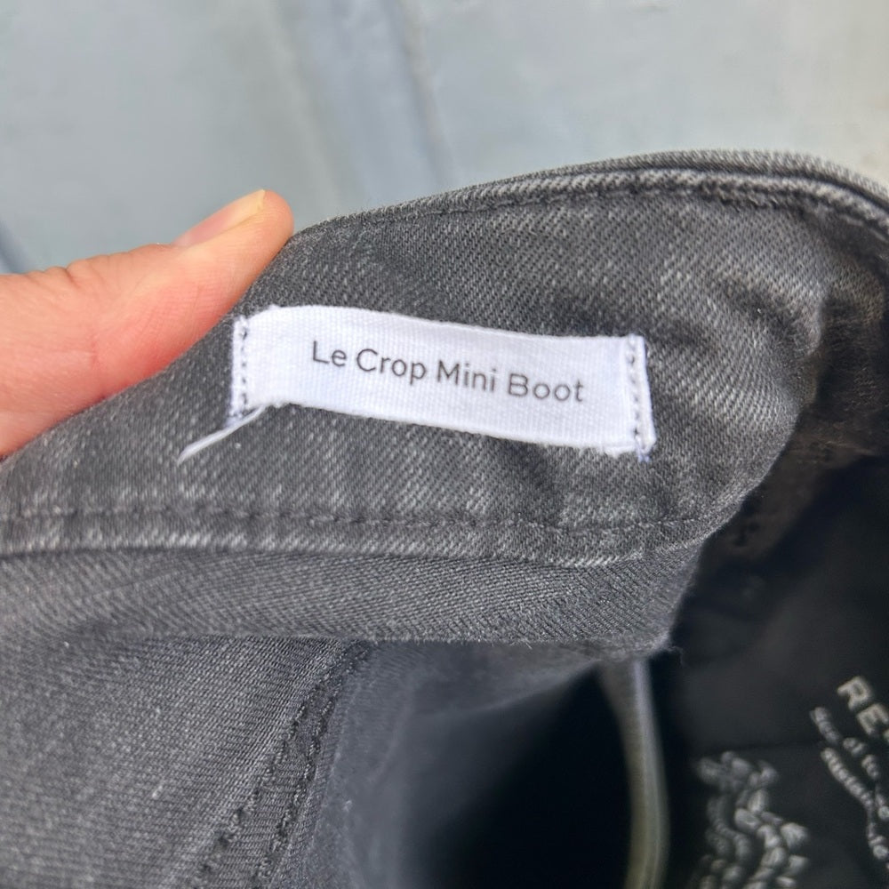 Frame Black Le Crop Mini Boot, size 26
