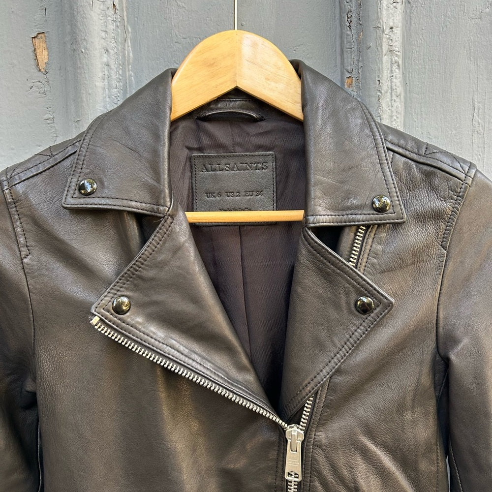 All Saints Dalby Biker Jacket, size 2