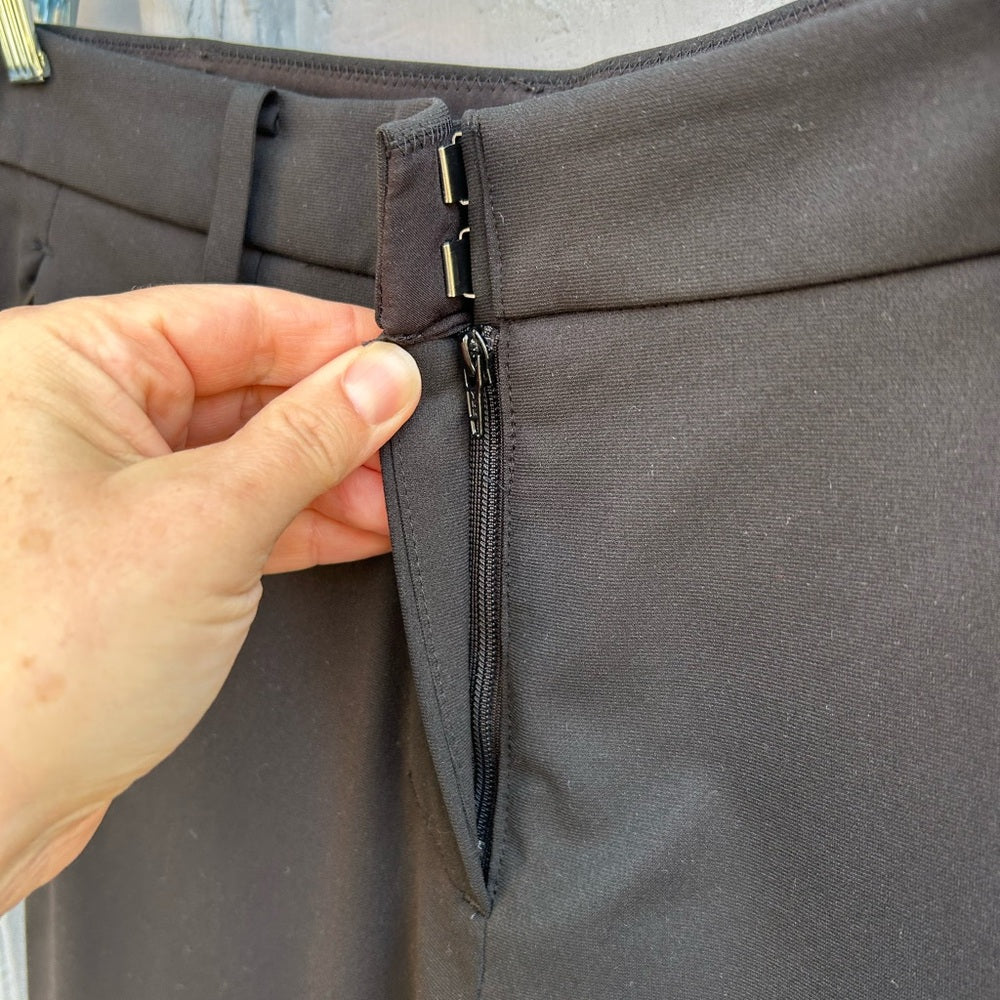 Ministry of Supply black poly pants, size 8