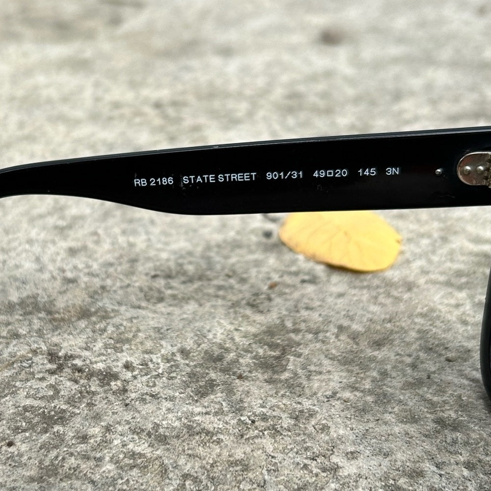 Black RayBan State Street Sunglasses