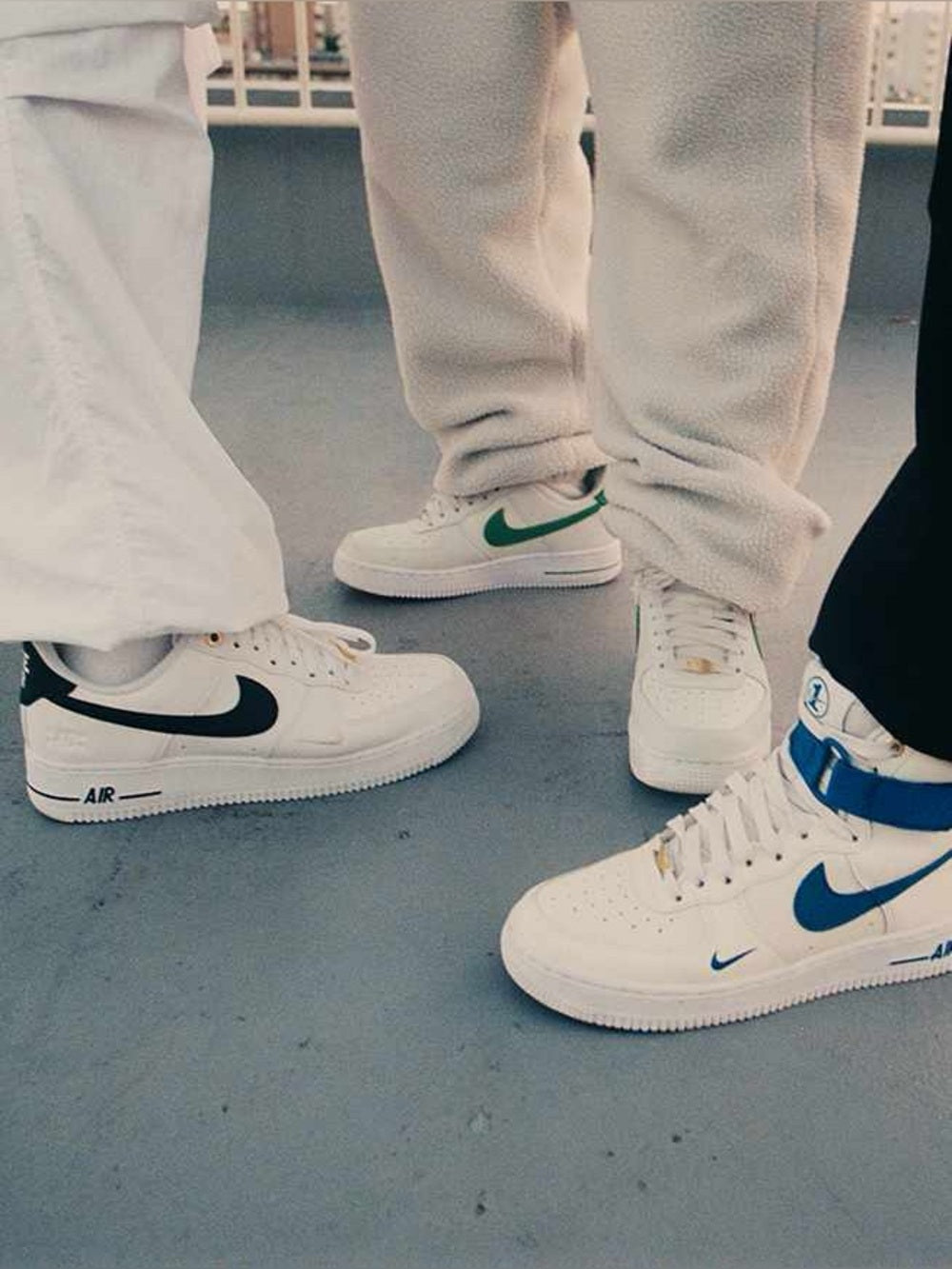 Nike White AF1, W size 9, M size 7