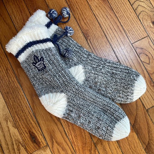 Toronto Maple Leaf Slipper Socks, BNWOT