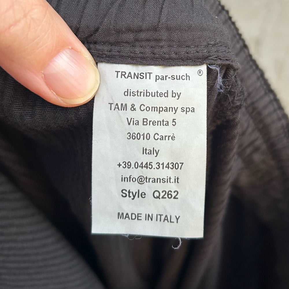 Transit Par Such Cord Tapered Trousers, Size “2” (US M)