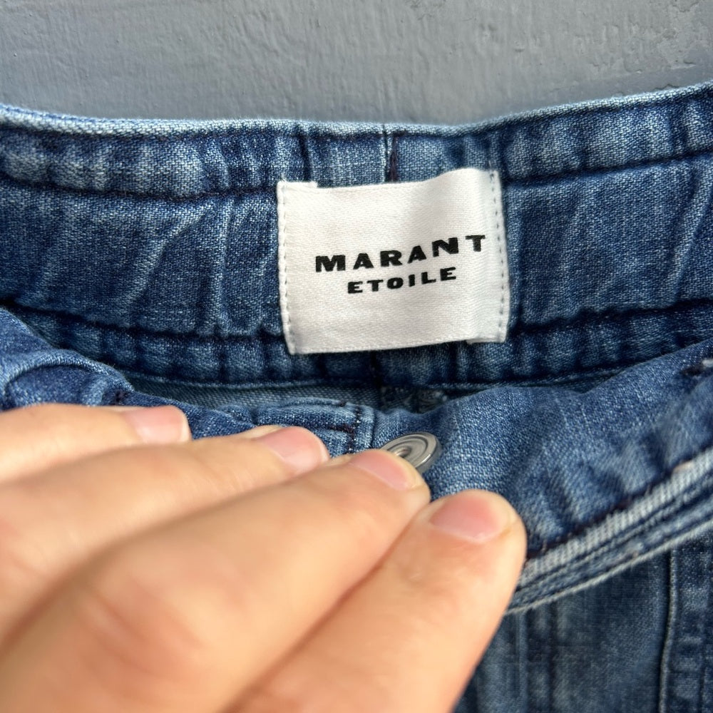 Marant Etoile Ivy denim Cargo Pants, size 36 (M)