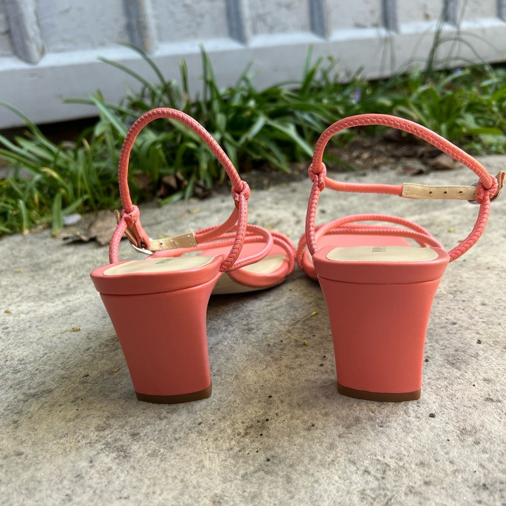 Poppy Barley Harley Heeled Sandal, Cantaloupe, BNWOB, size 9