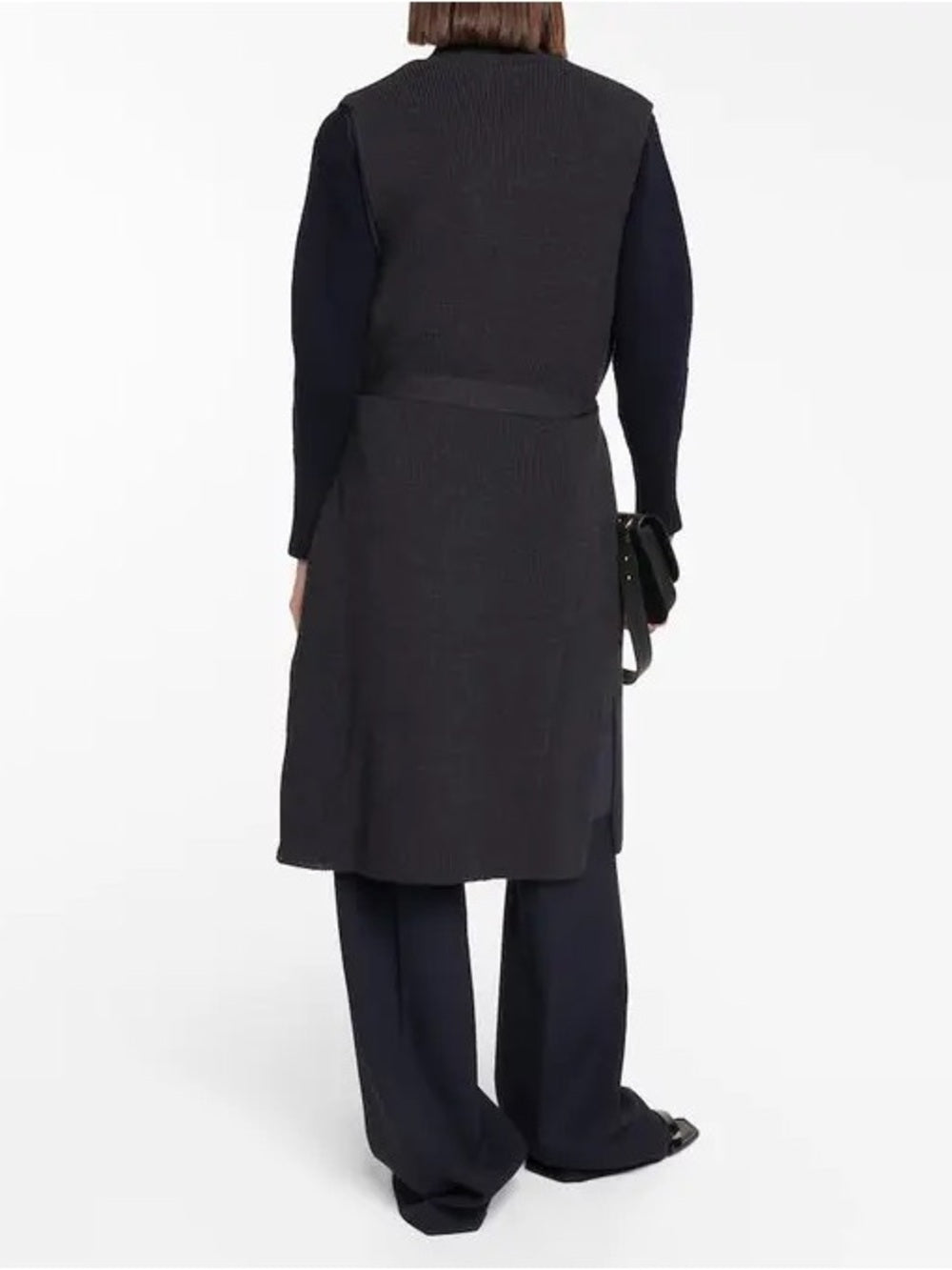 Max Mara Leisure Knitted Wool Waistcoat, BNWT, Ultramarine, size XL