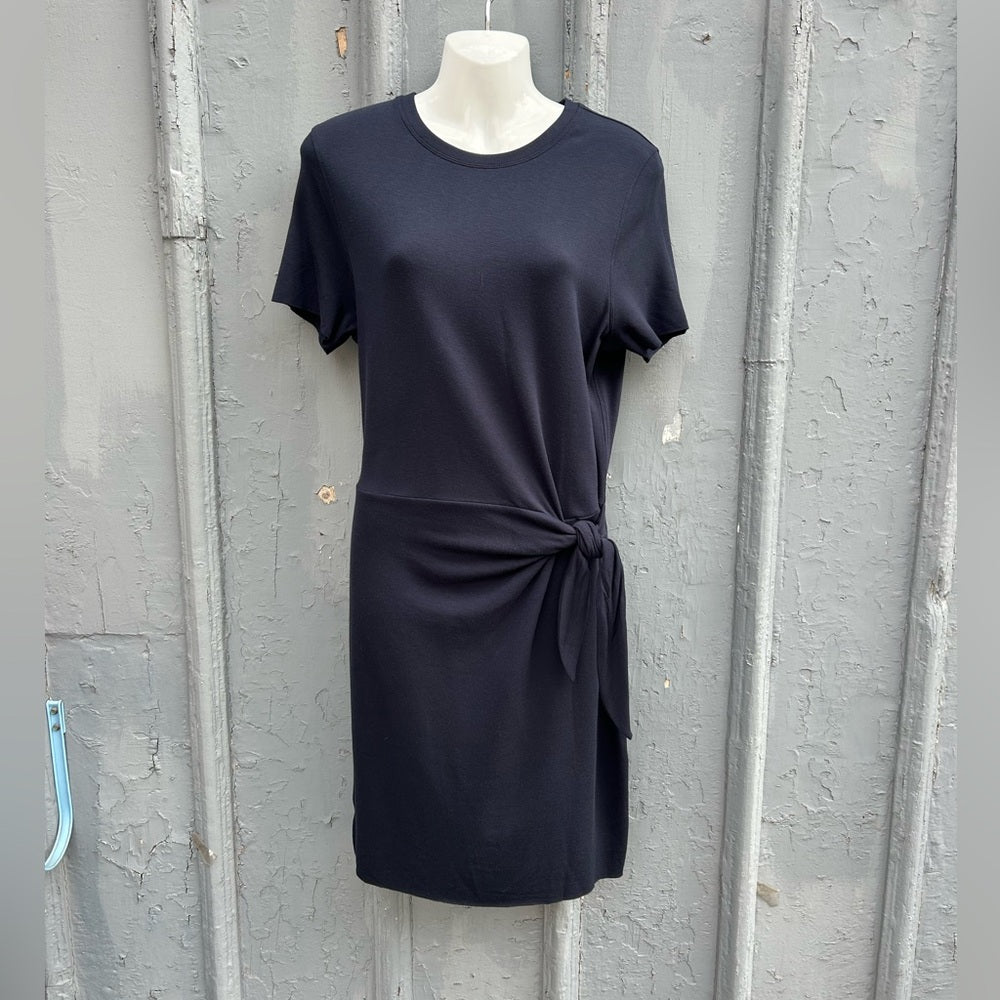 Kit & Ace Navy Tie Brushed dress, size M