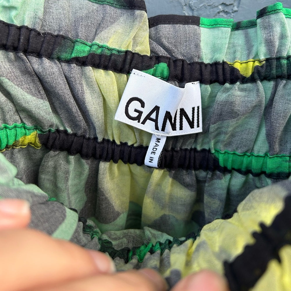 Ganni Cami & Shorts Tropical Print set, Small