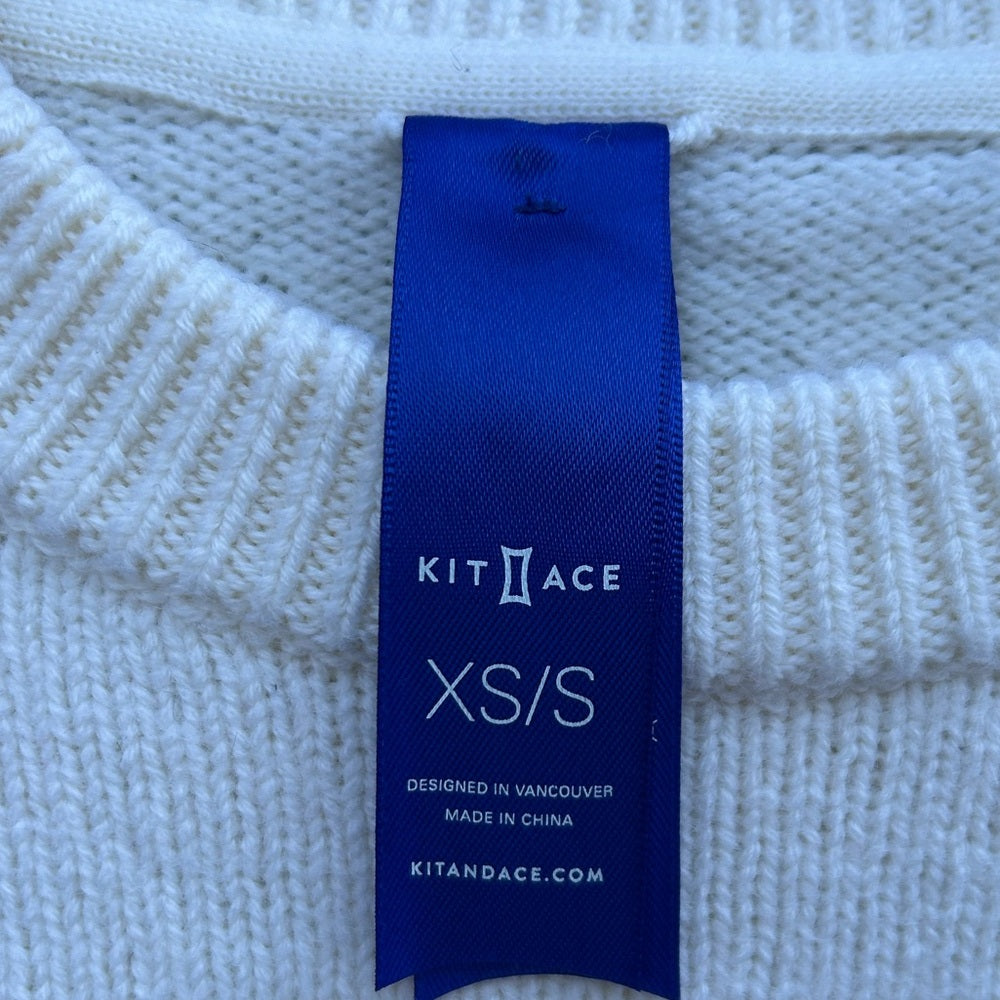 Kit & Ace cream merino blend Sweater, size xs/s