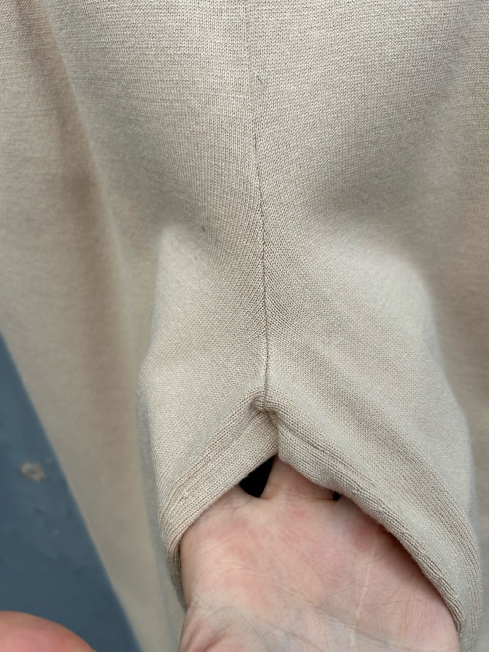 Babaton Knit Beige Rodin Lounge Pants, size XS
