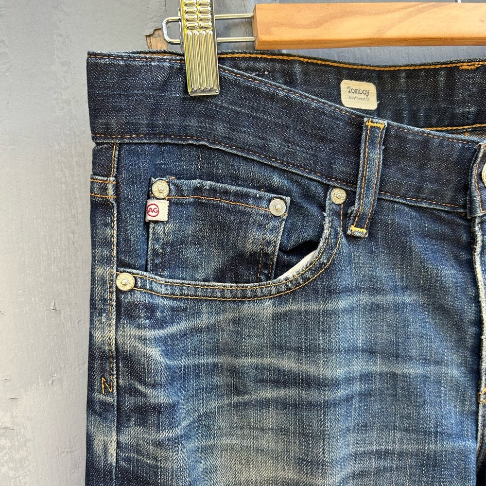 AG Adriano Goldschmied Tomboy Relaxed Straight Leg Jeans, Size 30
