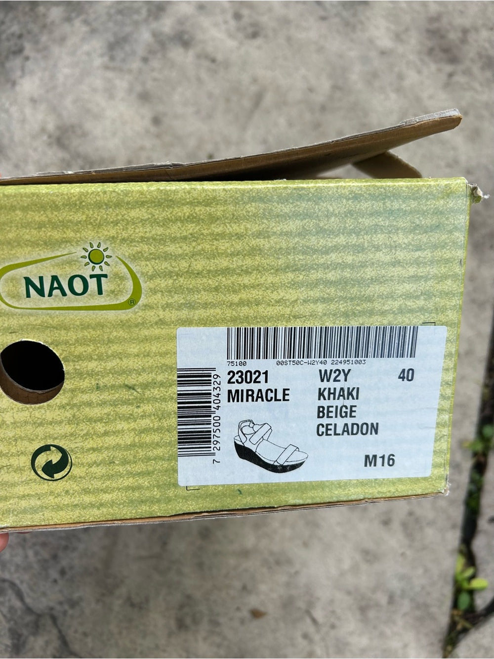 Naot Miracle Platform Sandals, size 40