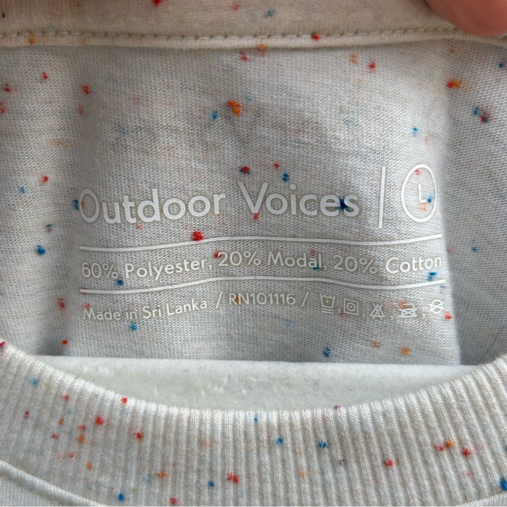 Outdoor voices speckled tee, Large