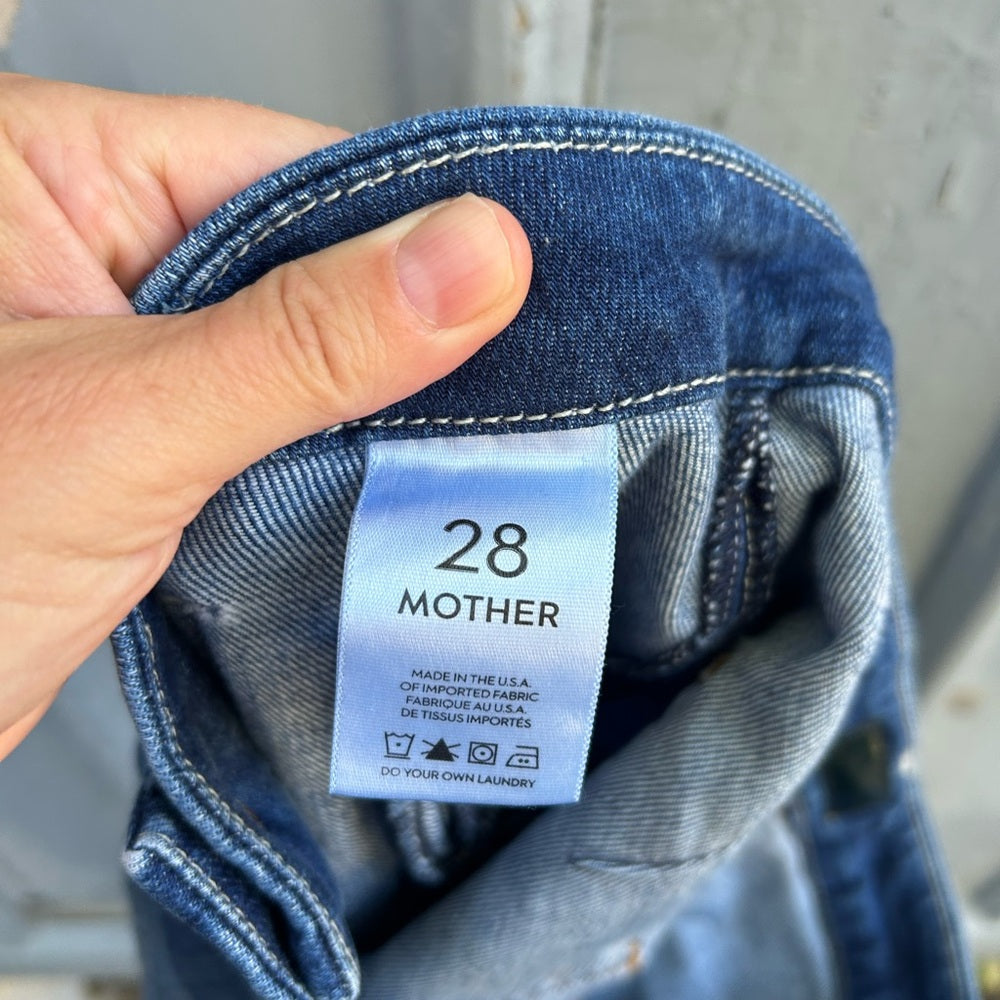 Mother The Drama High-Rise Flare Jeans, size 28