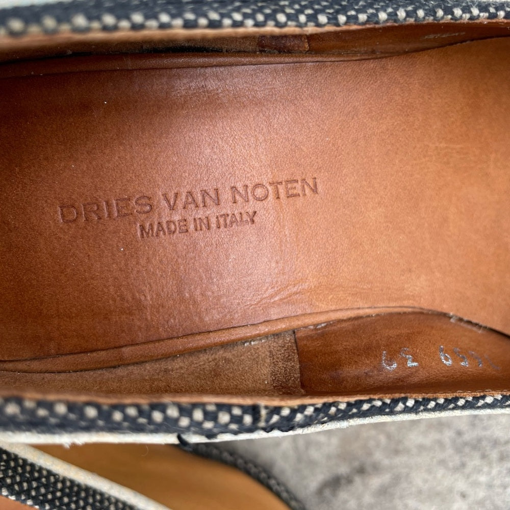 Dries Van Noten Wedge Heel with silk Embroidered detailing, size 39