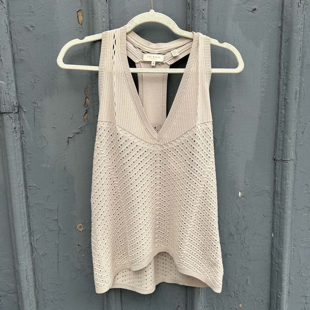 Ted Baker knit Yensine Tank, size Ted “4” (8/10)