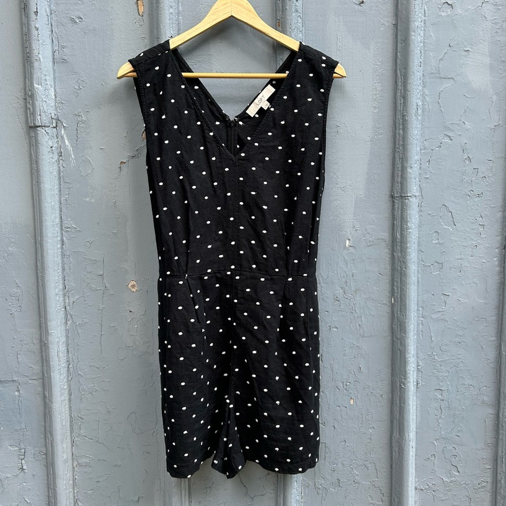 Ann Taylor LOFT Polka Dot jumpsuit, size 8