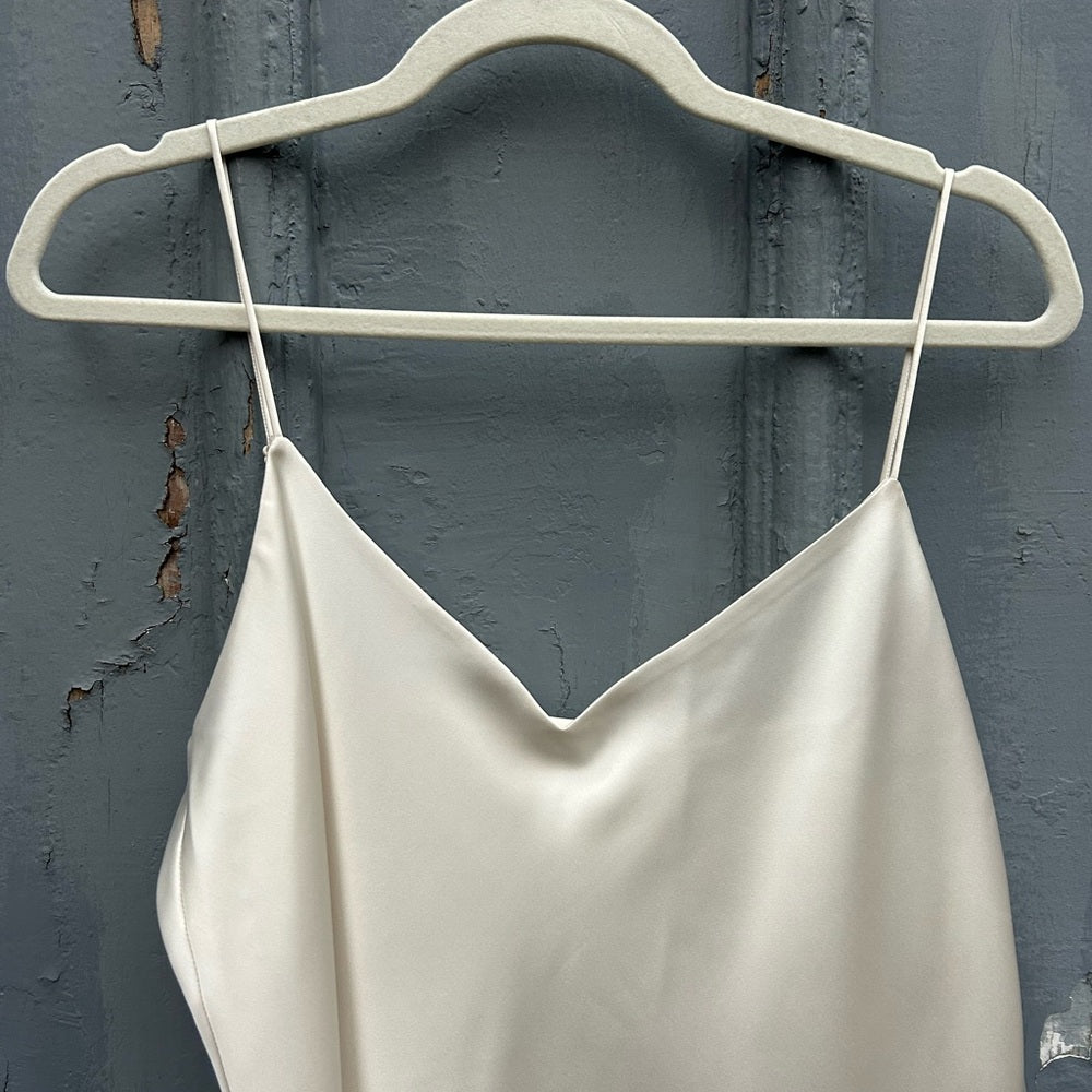Club Monaco cream satin camisole, size Large