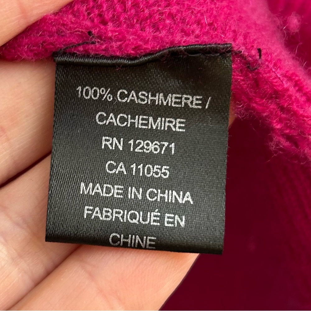 360 Cashmere fuschia sweater, size Large