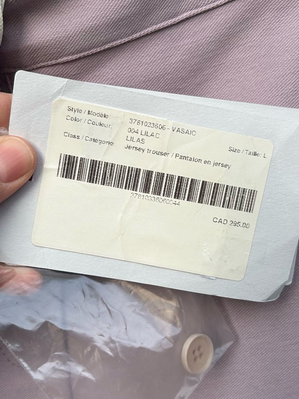 MaxMara Leisure Lilac Jersey Trouser, BNWT, size Large
